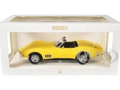 1969 Chevrolet Corvette Cabriolet Daytona Yellow 1/18 Diecast Model Car by Norev