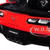 2017 Chevrolet Corvette C7 Grand Sport Red with White Stripe and Black Fender Hash Marks 1/18 Model Car Autoart 71274