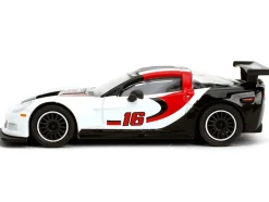 2005 Chevrolet Corvette C6R #16 White with Black and Red Graphics 