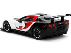 2005 Chevrolet Corvette C6R #16 White with Black and Red Graphics 