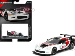 2005 Chevrolet Corvette C6R #16 White with Black and Red Graphics 