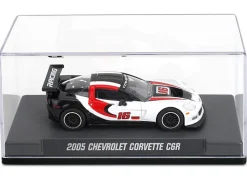 2005 Chevrolet Corvette C6R #16 White with Black and Red Graphics 