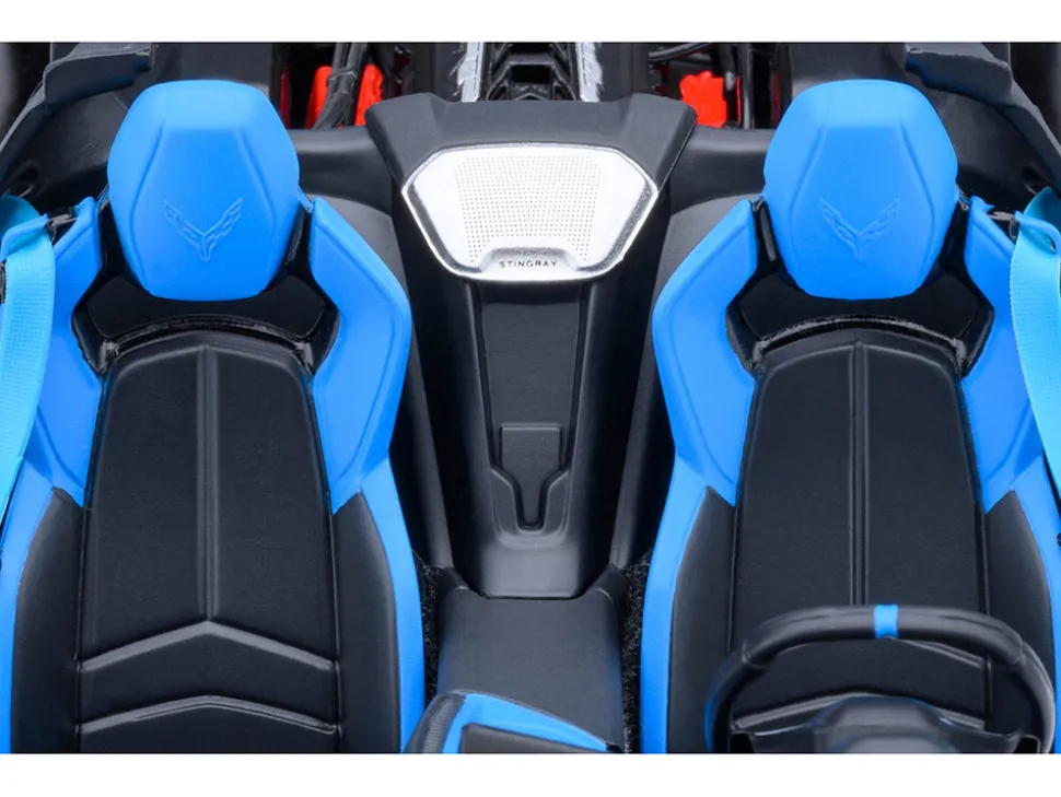 2020 Chevrolet Corvette C8 Stingray Rapid Blue 1/18 Model Car by Autoart