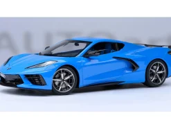 2020 Chevrolet Corvette C8 Stingray Rapid Blue 1/18 Model Car by Autoart