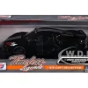 2020 Chevrolet Corvette C8 Stingray Black with Silver Stripes "Timeless Legends" Series 1/24 Diecast Model Car by Motormax