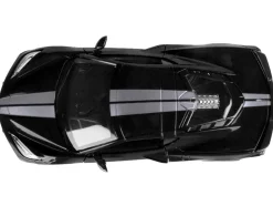 2020 Chevrolet Corvette C8 Stingray Black with Silver Stripes 