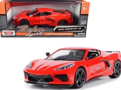2020 Chevrolet Corvette C8 Stingray Red Timeless Legends 1/24 Diecast Model Car Motormax 79360
