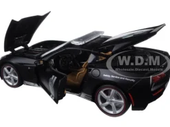 2014 Chevrolet Corvette C7 Stingray Police Matt Black 1/18 Diecast Model Car Maisto 36212
