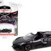 2020 Chevrolet Corvette C8 Stingray Convertible Black Lot #3003 Barrett Jackson Scottsdale Edition Series 8 1/64 Diecast Model Car Greenlight 37240 D