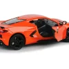 2020 Chevrolet Corvette C8 Stingray Orange Timeless Legends 1/24 Diecast Model Car Motormax 79360