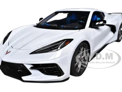 2020 Chevrolet Corvette C8 Stingray Ceramic Matrix Gray Metallic 1/18 Model Car by Autoart
