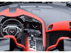 2019 Chevrolet Corvette C7 ZR1 Black with Carbon Top 1/18 Model Car Autoart 71276