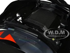 2019 Chevrolet Corvette C7 ZR1 Black with Carbon Top 1/18 Model Car Autoart 71276
