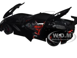 2019 Chevrolet Corvette C7 ZR1 Black with Carbon Top 1/18 Model Car Autoart 71276