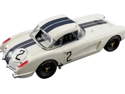 Chevrolet Corvette #2 Dick Thompson Fred Windridge B.S. Cunningham 24 Hours Le Mans 1960 1/18 Model Car Real Art Replicas RAR18012