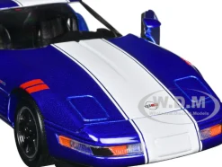 1996 Chevrolet Corvette Grand Sport Blue Metallic with White Stripes "Timeless Legends" Series 1/24 Diecast Model Car by Motormax