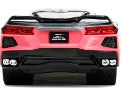 2020 Chevrolet Corvette Gray Metallic and Pink Pink Slips Series 1/24 Diecast Model Car Jada 35068