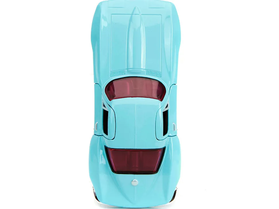 1966 Chevrolet Corvette Light Blue with Pink Tinted Windows Pink Slips Series 1/32 Diecast Model Car Jada 34852