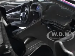 2020 Chevrolet Corvette Stingray Gray Metallic with Pink Carbon Hood and Top Pink Slips Series 1/24 Diecast Model Car Jada 34848