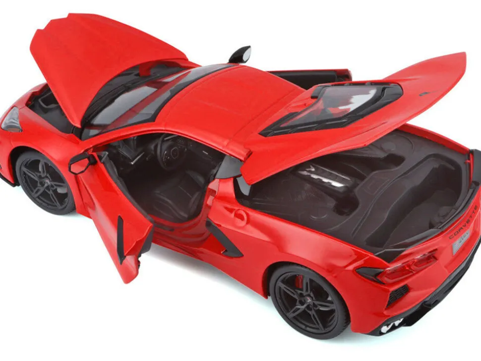 2020 Chevrolet Corvette Stingray C8 Red 1/18 Diecast Model Car Maisto 31447