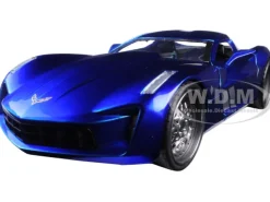 2009 Chevrolet Corvette Stingray Concept Blue 1/24 Diecast Model Car Jada 97468