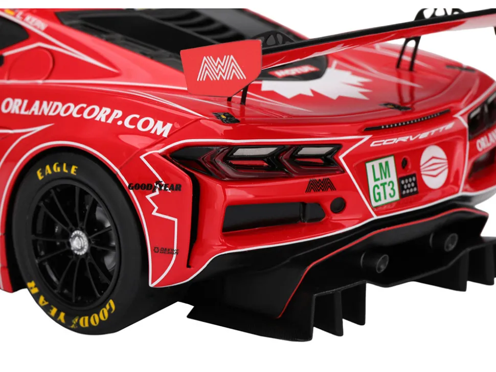 Chevrolet Corvette Z06 GT3.R #13 Matt Bell - Orey Fidani - Lars Kern "AWA Racing" "24 Hours of Le Mans" (2025) 1/18 Model Car by Top Speed
