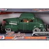 1939 Chevrolet Coupe Green 1/24 Diecast Model Car Motormax 73247