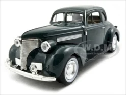 1939 Chevrolet Coupe Green 1/24 Diecast Model Car Motormax 73247