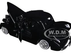 1939 Chevrolet Coupe Lowrider Black Get Low Series 1/24 Diecast Model Car Motormax 79028