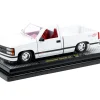 1993 Chevrolet C1500 SS 454 Pickup Truck White with Red Interior Limited Edition to 9600 pieces Worldwide 1/24 Diecast Model Car by M2 Machines