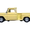 1965 Chevrolet C10 Stepside Pickup Truck Yellow 1/87 HO Scale Diecast Model Car Oxford Diecast 87CP65007