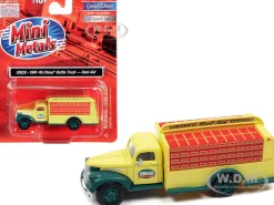 1941-1946 Chevrolet Delivery Bottle Truck Yellow Green Kool-Aid 1/87 HO Scale Model Classic Metal Works 30620