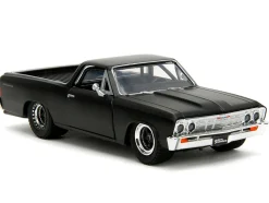 1967 Chevrolet El Camino Matt Black Fast & Furious Series 1/32 Diecast Model Car Jada 34414