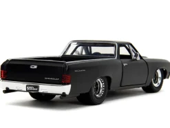 1967 Chevrolet El Camino Matt Black Fast & Furious Series 1/32 Diecast Model Car Jada 34414