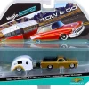 1967 Chevrolet El Camino with Traveler Trailer Gold Tow & Go 1/64 Diecast Model Maisto 15368-D