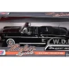1958 Chevrolet Impala Black 1/24 Diecast Model Car Motormax 73267