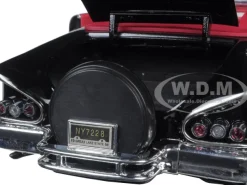1958 Chevrolet Impala Black Timeless Classics 1/18 Diecast Model Car Motormax 73112 BK-TC