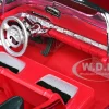 1958 Chevrolet Impala Convertible Lowrider Dark Red Metallic Red Interior Get Low Series 1/24 Diecast Model Car Motormax 79025