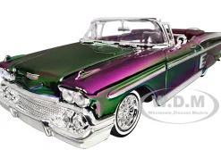 1958 Chevrolet Impala Green and Purple Chrome 