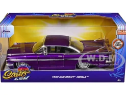 1959 Chevrolet Impala Lowrider Candy Purple with Wire Wheels 