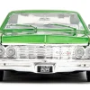 1967 Chevrolet Impala SS Green Metallic and White with White Interior Bigtime Muscle Series 1/24 Diecast Model Car Jada 35025