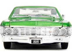 1967 Chevrolet Impala SS Green Metallic and White with White Interior Bigtime Muscle Series 1/24 Diecast Model Car Jada 35025
