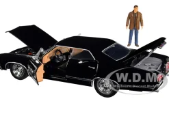 1967 Chevrolet Impala SS Sport Sedan Black Dean Winchester Diecast Figurine Supernatural 2005 2020 TV Series Hollywood Rides Series 1/24 Diecast Model Car Jada 32250