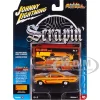 1961 Chevrolet Impala SS 409 Yellow Metallic with Red Stripes and Interior "Scrapin" Series 1/64 Diecast Model Car by Johnny Lightning