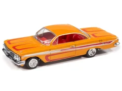 1961 Chevrolet Impala SS 409 Yellow Metallic with Red Stripes and Interior 
