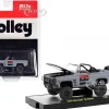 1973 Chevrolet K5 Blazer Open Top Holley Gray with Black Hood Limited Edition 6600 pieces Worldwide 1/64 Diecast Model Car M2 Machines 31500-MJS46