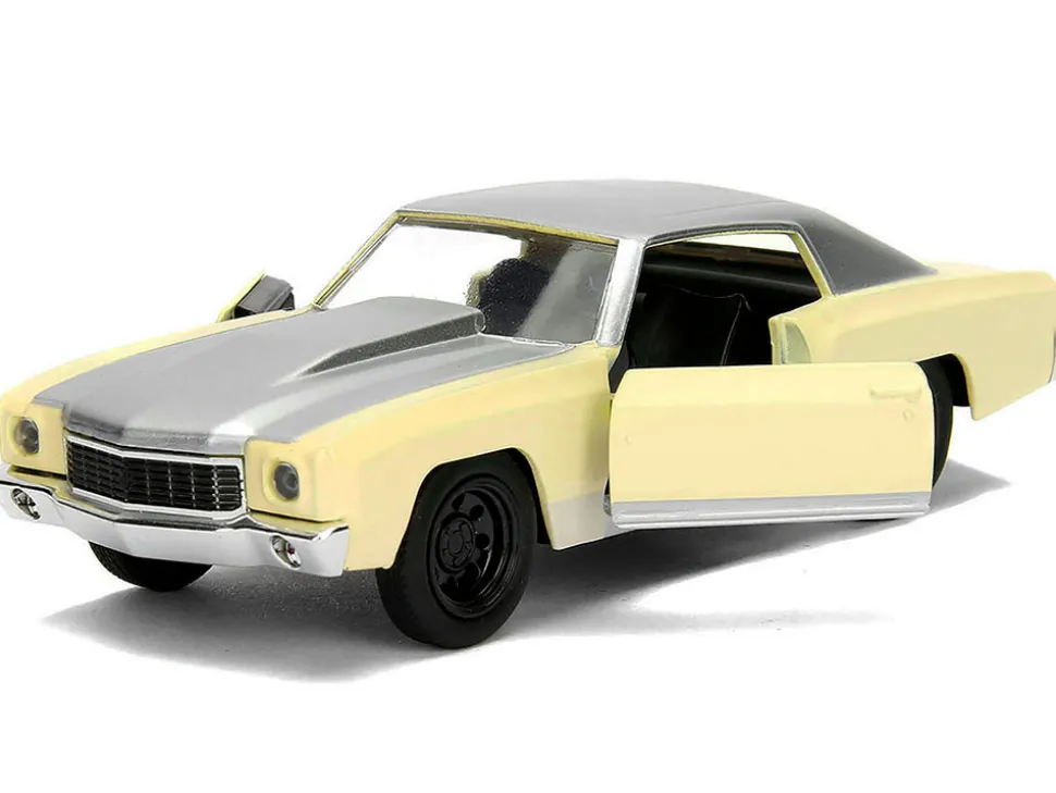 Chevrolet Monte Carlo Cream with Silver Hood and Top "The Fast and the Furious: Tokyo Drift" (2006) Movie "Fast & Furious" Series 1/32 Diecast Model Car by Jada