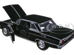 1964 Chevrolet Nova SS Black Muscle Car Collection 1/25 Diecast Model Car New Ray 71823 B