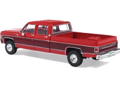 1979 Chevrolet Scottsdale K20 Pickup Truck Carmine Red Two-Tone 1/64 Diecast Model Car by IXO Models