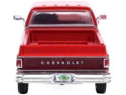 1979 Chevrolet Scottsdale K20 Pickup Truck Carmine Red Two-Tone 1/64 Diecast Model Car by IXO Models